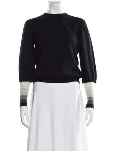 Pre-owned Brodie Cashmere Crew Neck Sweater In Black