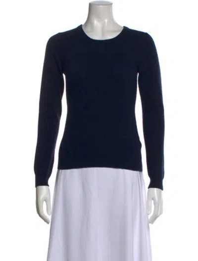 Pre-owned Brodie Cashmere Crew Neck Sweater In Blue