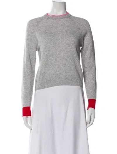 Pre-owned Brodie Cashmere Crew Neck Sweater In Gray