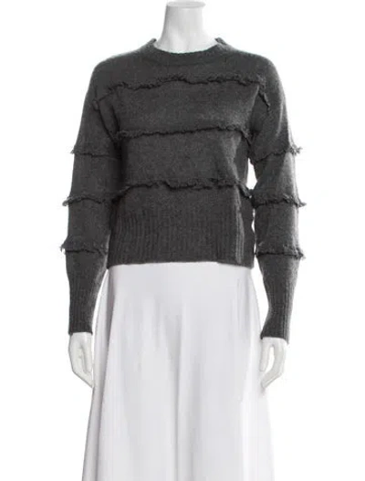 Pre-owned Brodie Cashmere Crew Neck Sweater In Gray