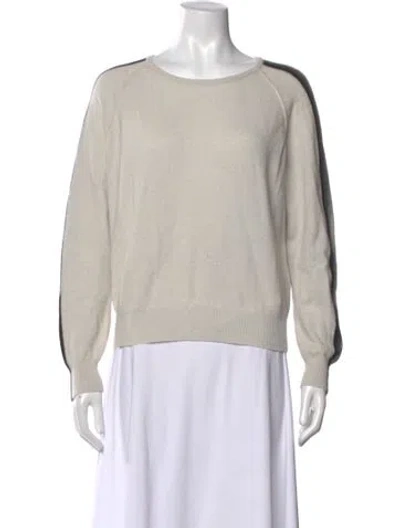 Pre-owned Brodie Cashmere Crew Neck Sweater In Gray