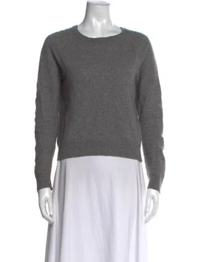 Pre-owned Brodie Cashmere Crew Neck Sweater In Gray