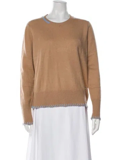 Pre-owned Brodie Cashmere Crew Neck Sweater In Neutral