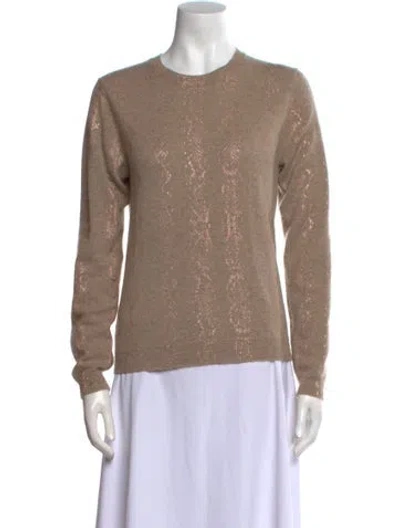Pre-owned Brodie Cashmere Crew Neck Sweater In Neutral