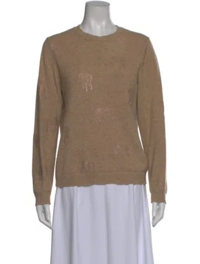 Pre-owned Brodie Cashmere Crew Neck Sweater In Neutral