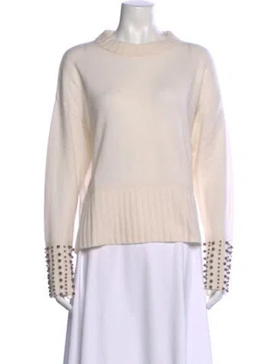 Pre-owned Brodie Cashmere Crew Neck Sweater In Neutral