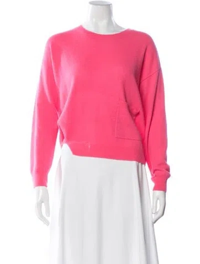 Pre-owned Brodie Cashmere Crew Neck Sweater In Pink
