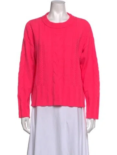 Pre-owned Brodie Cashmere Crew Neck Sweater In Pink
