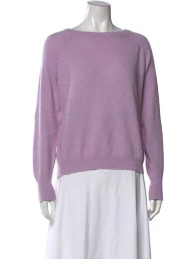 Pre-owned Brodie Cashmere Crew Neck Sweater In Purple