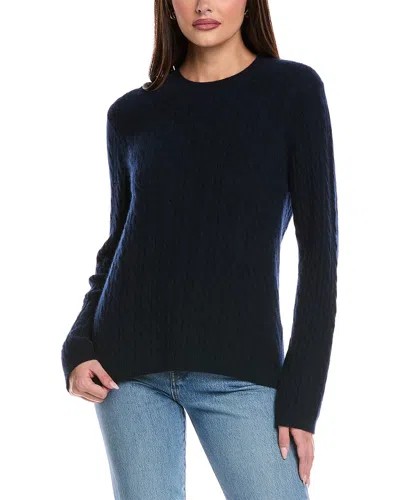 Brodie Cashmere Demi Cable Cashmere Sweater In Animal Print