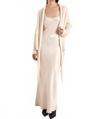 Brodie Cashmere Estelle Sparkle Multi Way Cashmere Cardigan In Ivory In Neutral