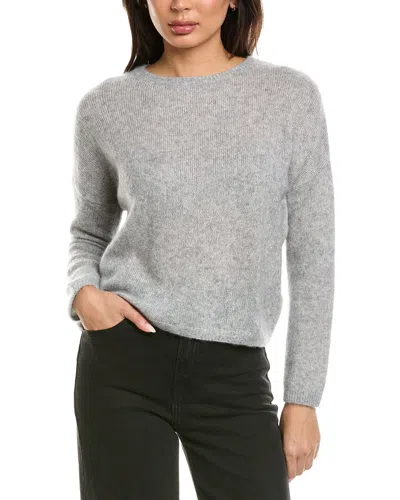 Brodie Cashmere Estelle Sparkle Crewneck Cashmere Sweater In Green