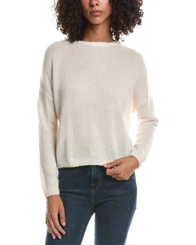 Brodie Cashmere Estelle Sparkle Crewneck Cashmere Sweater In Neutral