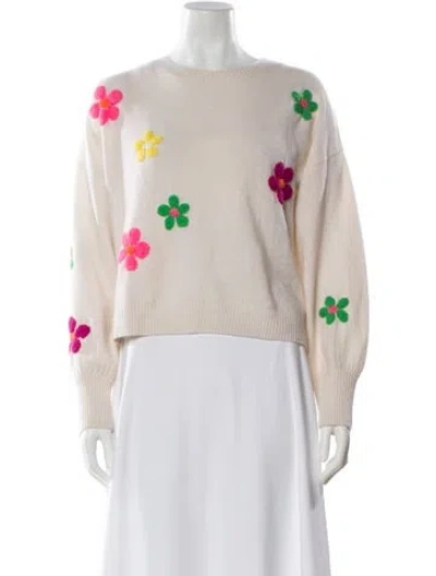 Pre-owned Brodie Cashmere Floral Print Sweater In Multi
