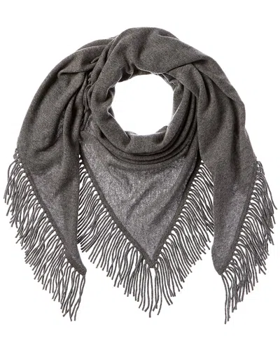 Brodie Cashmere Fringe Cashmere Scarf In Grey