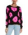 BRODIE CASHMERE BRODIE CASHMERE FUNKY FLORAL CASHMERE SWEATER