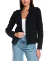 Brodie Cashmere Gabriella Stitch Cashmere Jacket In Black