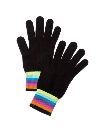 Brodie Cashmere Gradient Stripe Cashmere Gloves In Multi