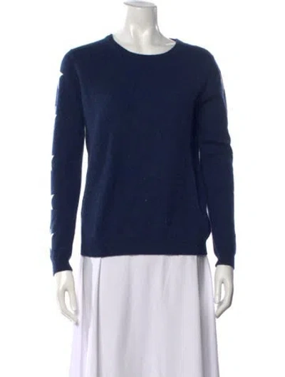Pre-owned Brodie Cashmere Graphic Print Sweater In Blue
