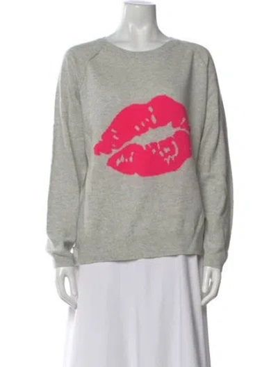 Pre-owned Brodie Cashmere Graphic Print Sweater In Multi