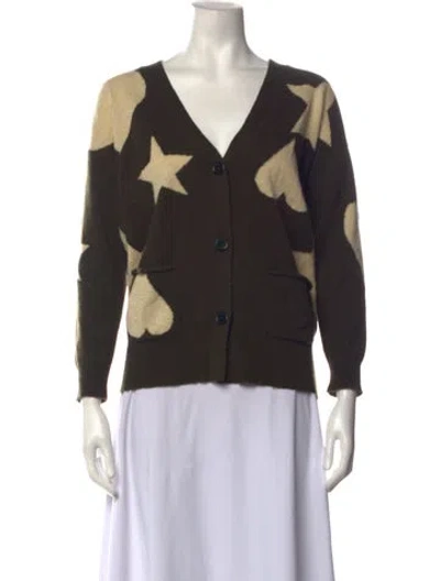 Pre-owned Brodie Cashmere Graphic Print Sweater In Multicolor