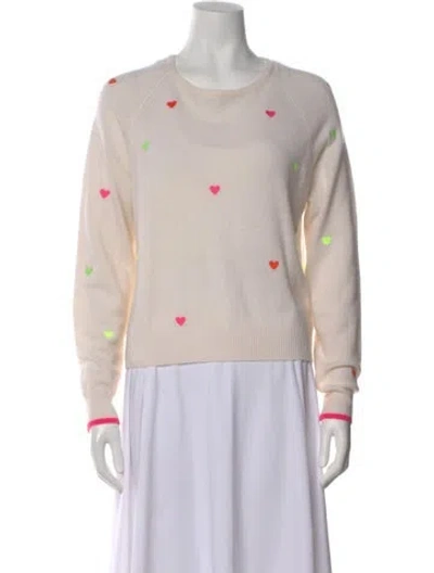 Pre-owned Brodie Cashmere Graphic Print Sweater In Neutral