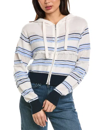 Brodie Cashmere Handbag Stripe Cashmere Hoodie In Animal Print