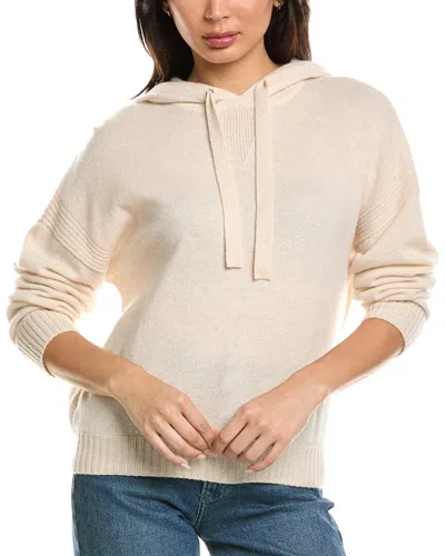 Brodie Cashmere Heather Ribbed Cashmere Hoodie In Animal Print