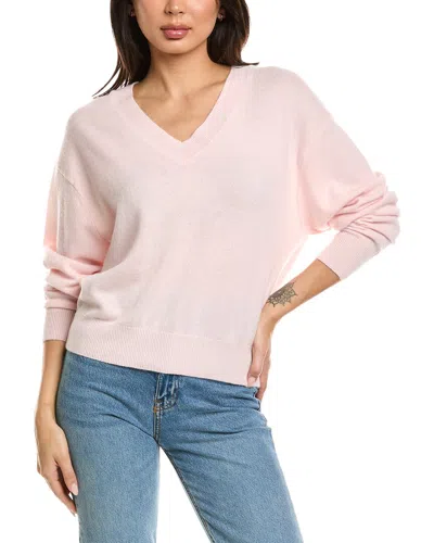 Brodie Cashmere Indya V-neck Cashmere Sweater In Pink