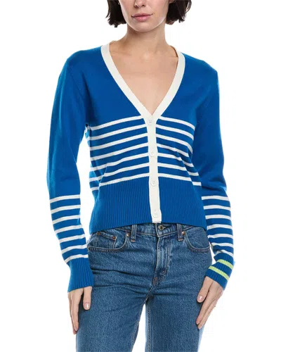Brodie Cashmere Irregular Stripe Cashmere-blend Cardigan In Multi