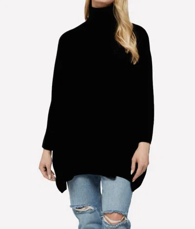 Brodie Cashmere Jojo Poncho In Black
