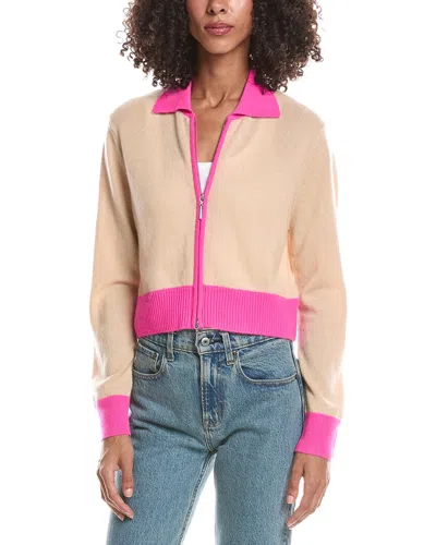 Brodie Cashmere Katy Color Cashmere Jacket In Neutral