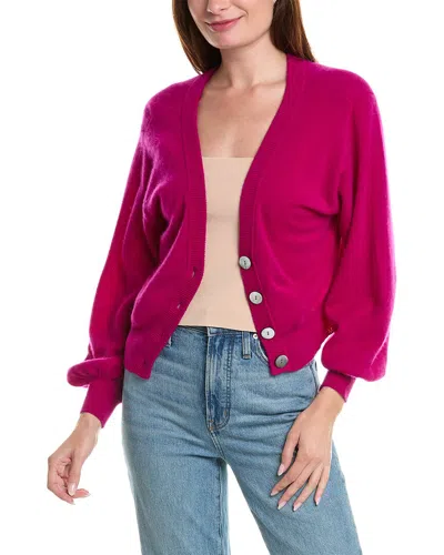 Brodie Cashmere Kendall Cashmere Cardigan In Purple