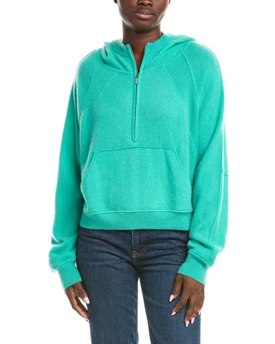 Brodie Cashmere Lola Cashmere Hoodie In Green