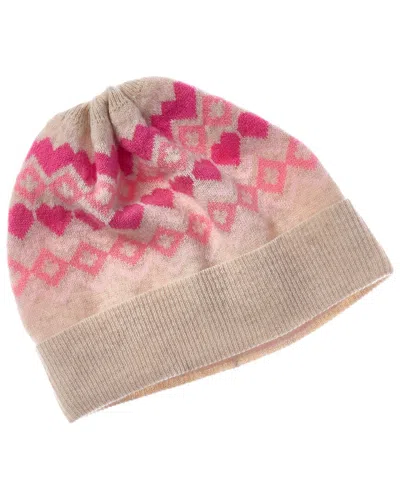 Brodie Cashmere Love Fairisle Cashmere Beanie In Multi