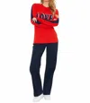 Brodie Cashmere Love Knitted Sweater In Pomodori Red In Multi