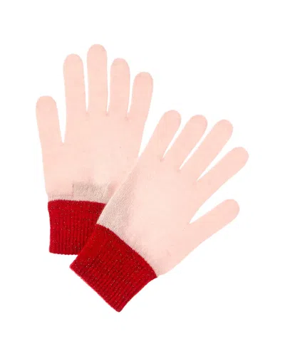 Brodie Cashmere Lurex Cuff Cashmere Gloves In Multi