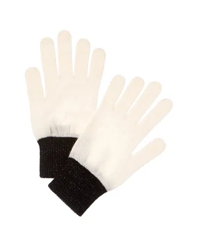 BRODIE CASHMERE BRODIE CASHMERE LUREX CUFF CASHMERE GLOVES