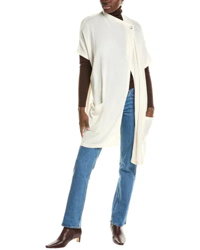 Brodie Cashmere Luxe Wool & Cashmere-blend Poncho In White