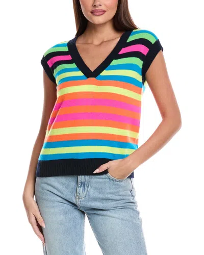 BRODIE CASHMERE BRODIE CASHMERE MADELINE STRIPE CASHMERE VEST