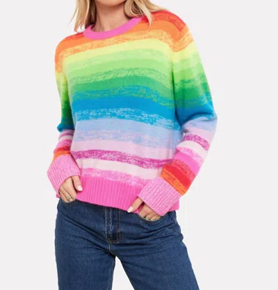 Brodie Cashmere Maisie Rainbow Sweater In Candy Floss In Multi