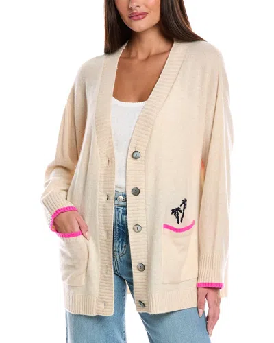 Brodie Cashmere Malibu Sunset Cashmere Cardigan In Neutral