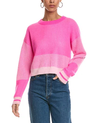 Brodie Cashmere Marlie Plaited Cashmere Sweater In Pink ModeSens
