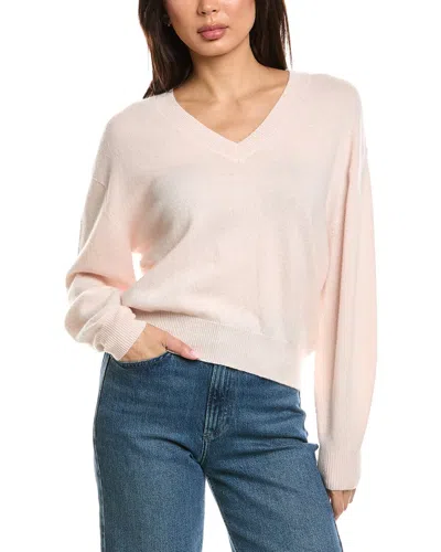 Brodie Cashmere Matilda V-neck Cashmere Sweater In Pink