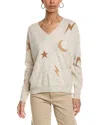Brodie Cashmere Midnight Sky Cashmere Sweater In Multi