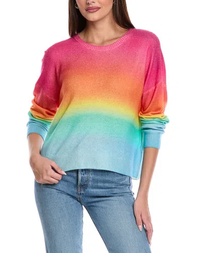 Brodie Cashmere Mirage Print Cashmere Sweater In Multi