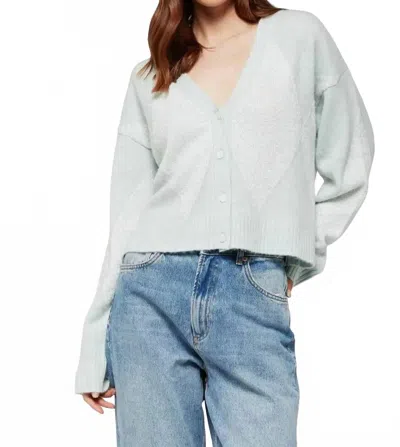 Brodie Cashmere Miriam Sequin Cardigan In Pearl Blue
