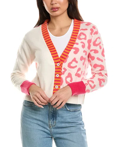 Brodie Cashmere Mix Animal Wool & Cashmere-blend Cardigan In Neutral