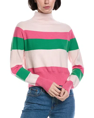 Brodie Cashmere Mock Neck Cashmere-blend Sweater In Neutral