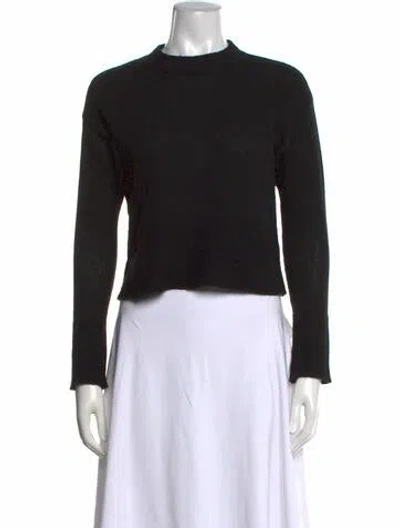 Pre-owned Brodie Cashmere Mock Neck Sweater In Black